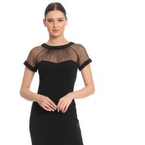 MAGGIE LONDON EXCELLENT CONDITION FAMOUS LBD FIGURE-FLATTERING WOMENS 8